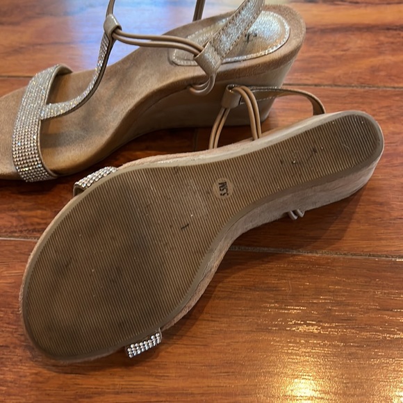 Dress shoes…Sparkly rhinestone wedges - Picture 4 of 4